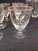 21 Delar Äldre glas, slipad dekor.