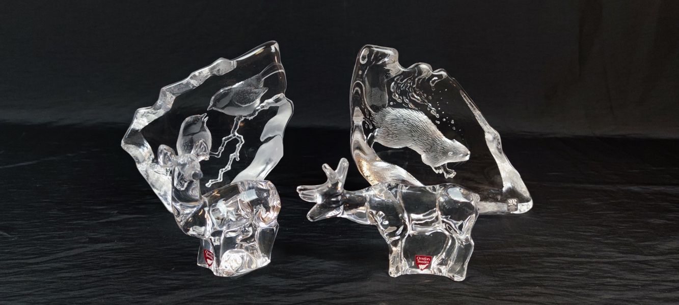 Konstglas. Olle Alberius för Orrefors & Mats Jonasson för Målerås.
