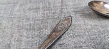 14 Kaffeskedar, Silver. 215gram.