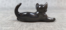 Figurin. Katt, Rosenthal, signerad F.Heidenreich.