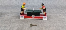 Plåtleksak. Playing Ping-Pong, Tin Toy, Kina, originalkartong.