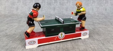 Plåtleksak. Playing Ping-Pong, Tin Toy, Kina, originalkartong.