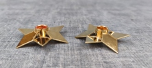 GEORG JENSEN. 2 Ljusstakar för julgransljus, Danmark.