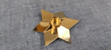 GEORG JENSEN. 2 Ljusstakar för julgransljus, Danmark.