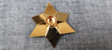 GEORG JENSEN. 2 Ljusstakar för julgransljus, Danmark.