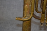 2 Blåsinstrument. Mässing, 1800/1900-talet.