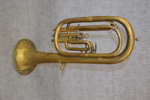 2 Blåsinstrument. Mässing, 1800/1900-talet.