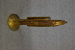 2 Blåsinstrument. Mässing, 1800/1900-talet.