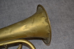 2 Blåsinstrument. Mässing, 1800/1900-talet.