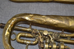3 Blåsinstrument. Mässing, 1800/1900-talet.