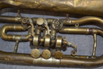 3 Blåsinstrument. Mässing, 1800/1900-talet.