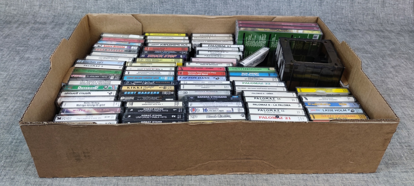 Diverse kassettband.