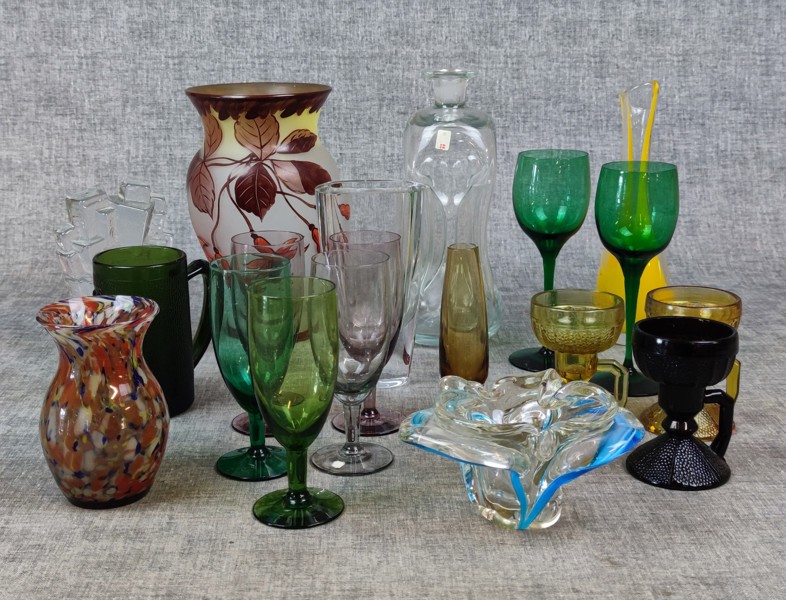 Diverse glas. Bl.a Reijmyre, Holmegaard, Elma m.fl.