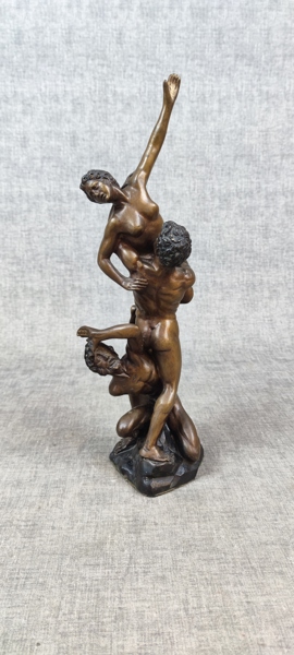Skulptur. Brons, efter Giambologna, "Bortrövandet av Sabinskorna", Mathurin Moreau.