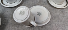 8 Koppar & 11 fat. Kaffeservis Arabia.