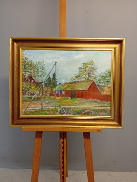 OIDENTIFIERAD KONSTNÄR. Olja på duk, signerad M. Möller