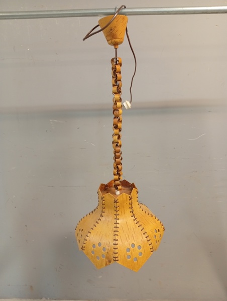 Taklampa, naturmaterial
