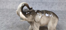 Figurin. Elefant, Porslin, troligtvis Tyskland.