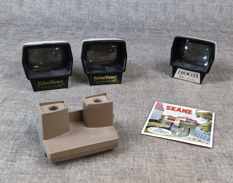 En View master Sawyers & 2 Halina Viwe & 1 Maxim.