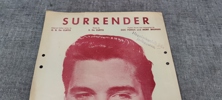 Elvis Presley. "Surrender", Noter & text. 1960.