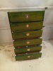 Byrå. 6 Lådor, Grön.