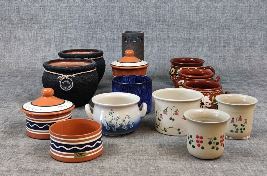 Diverse keramik. Bl.a Klippan m.m.