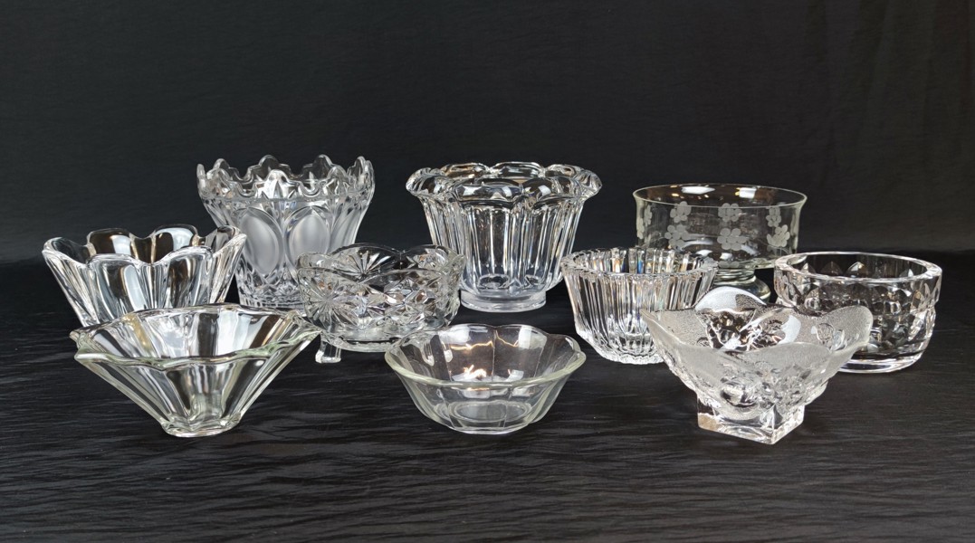Diverse glas. Bl.a Orrefors, Kosta m.m.