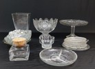 Diverse glas. Bl.a Orrefors, Tårtfat m.m.