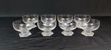 8 Dessertskålar. "Classic Rose", Glas, Rosenthal, Tyskland.