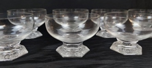 8 Dessertskålar. "Classic Rose", Glas, Rosenthal, Tyskland.