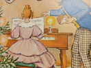 ELSA BESKOW. Dubbelsidig Plansch på kraftigare papp, "Petter & Lottas första jul hemma hos tanterna"