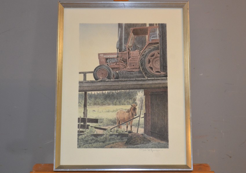 REINHOLD LJUNGGREN. Färglitografi, signerad & numrerad 155/410.