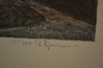REINHOLD LJUNGGREN. Färglitografi, signerad & numrerad 155/410.