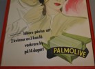 Äldre affisch. Palmolive, inramad.