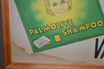 Äldre affisch. Palmolive, inramad.