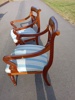 2 Karmstolar, Mahogny, Empire stil.