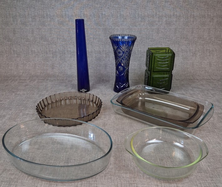 Diverse glas. Bl.a Böhmisk, Alvesta m.m.