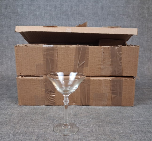 12 Champagneglas, Kristall, Estampada.