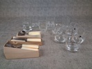 Diverse glas & Dessert bestick.
