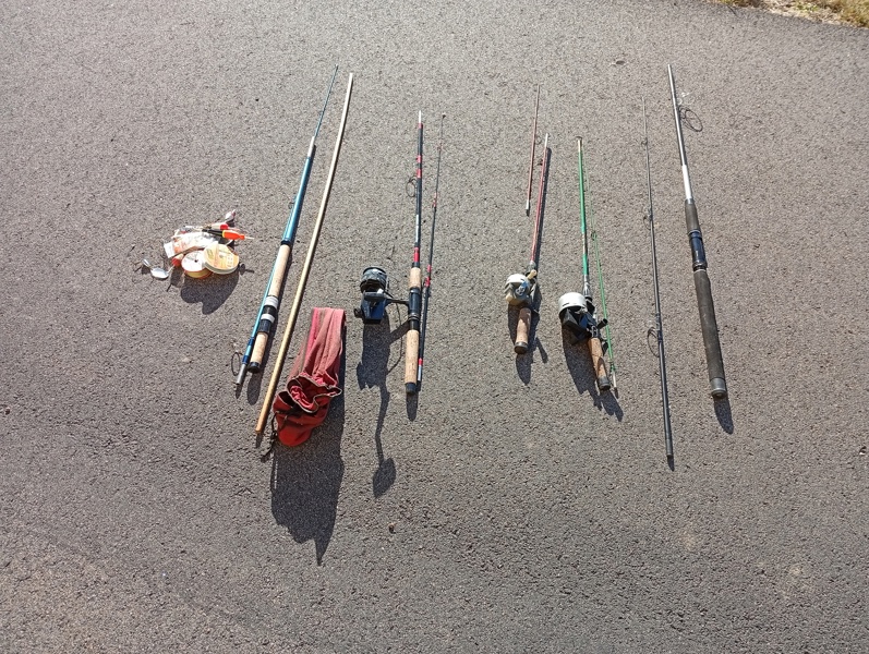 Diverse fiskespö m.m.