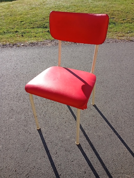 Stol. Grythyllans Stålmöbler. 1900-tal.