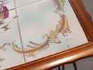 Satsbord. 3 Delar med kakelplattor. Rokoko stil. Edmund.