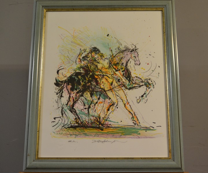 BO ÅKE ADAMSSON. Färglitografi, signerad.