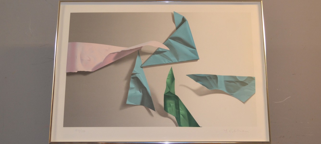 YRJÖ EDELMANN. Färglitografi, signerad & numrerad 124/150.