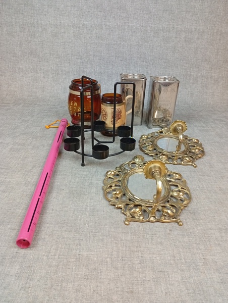 Diverse. Bl.a 2 Spegel-Lampetter m.m.