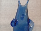 TURE BERGLUND. Vas, Glas, Fiskeform, Stockholms glasburk/ skansen, 1950/60-talet.