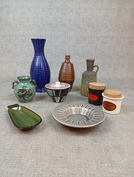 Diverse keramik & porslin. Bl.a Tilgmans, Bo Fajans, Gabriel m.m.