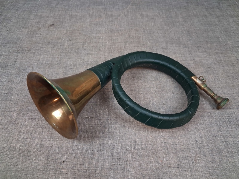 JAKT HORN /POSTHORN. Mässing, Fürst- Pless, 1900-talet.