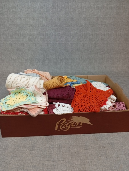 Diverse virkade dukar.