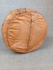 Sittpuff / Fotpall. Skinn. Orientalisk motiv.